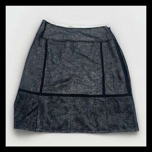 Cividini black Straight Linen Pencil Woman’s skirt Sz. 44 or US 8 Italy